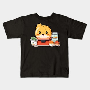 kawaii bento sushi T-Shirt cute  funny Kids T-Shirt